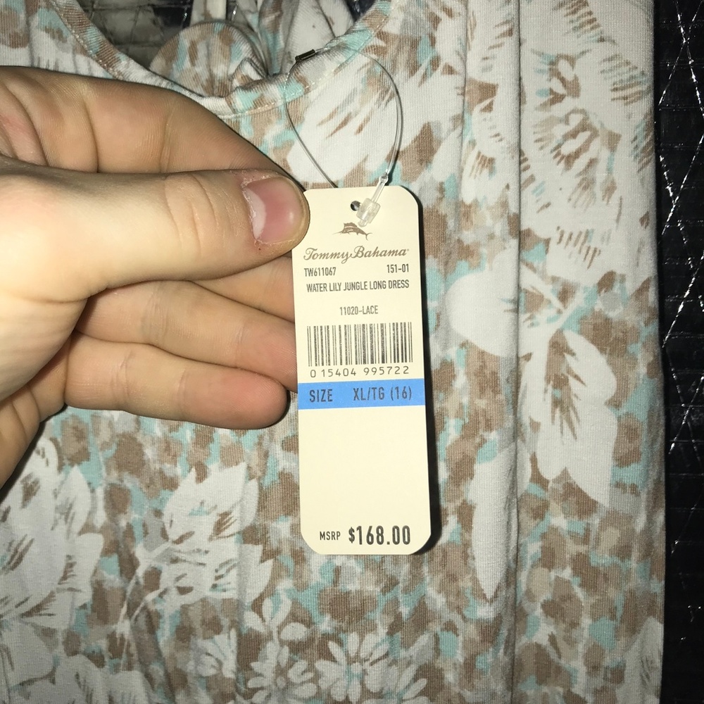 Tommy Bahama Water Lilly Jungle Long Dress - Picture 3 of 3